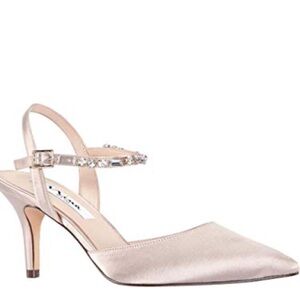 NWB Nina New York Tonya Crystal Slingback Heels - Size 9 NWB